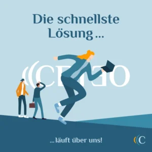Die schnellste Lösung läuft über uns